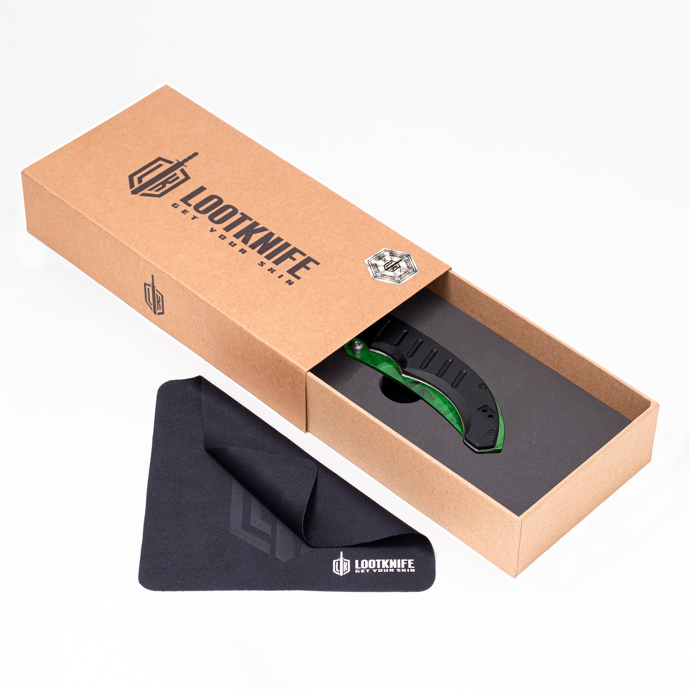 Flip knife Emerald