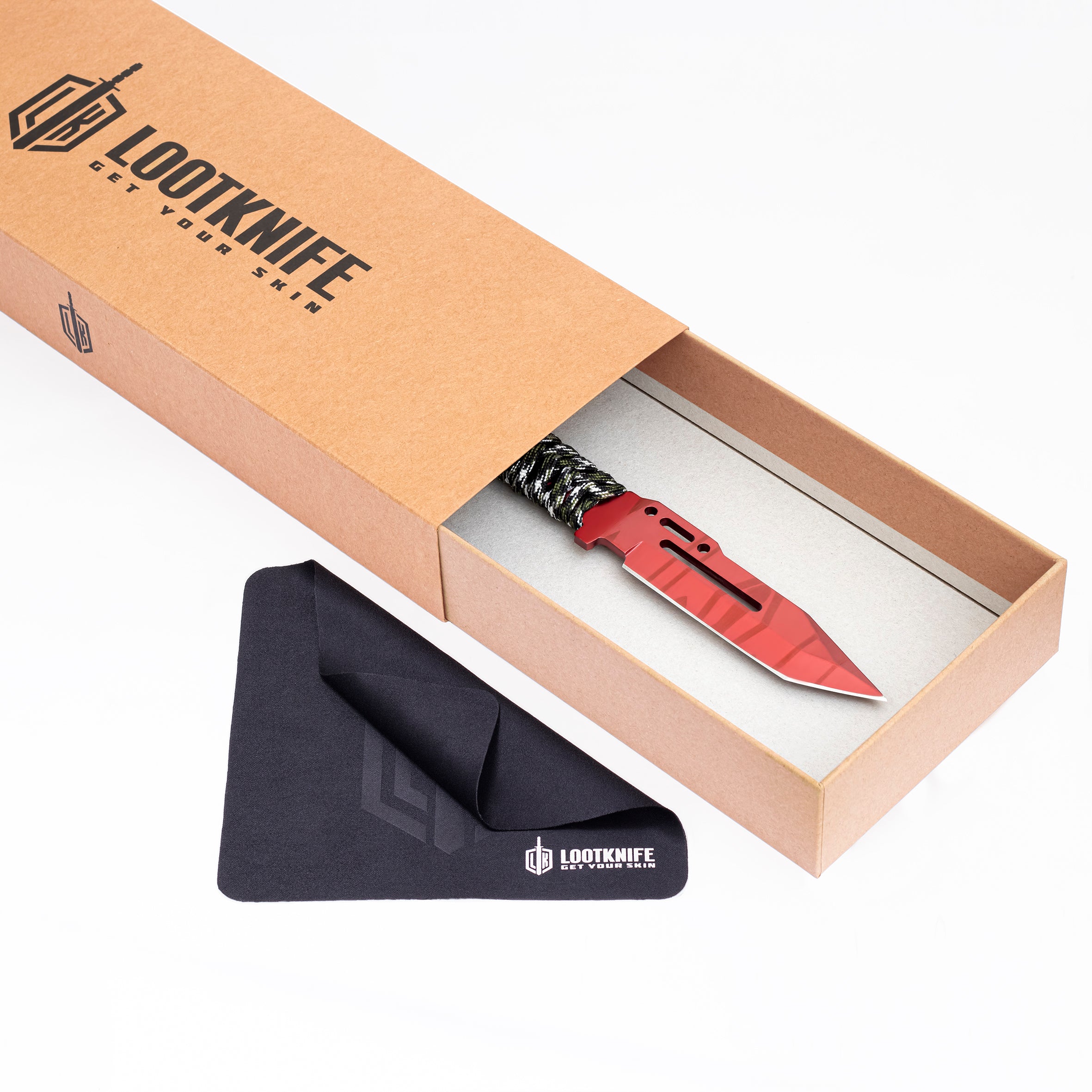 Paracord knife Red slaughter