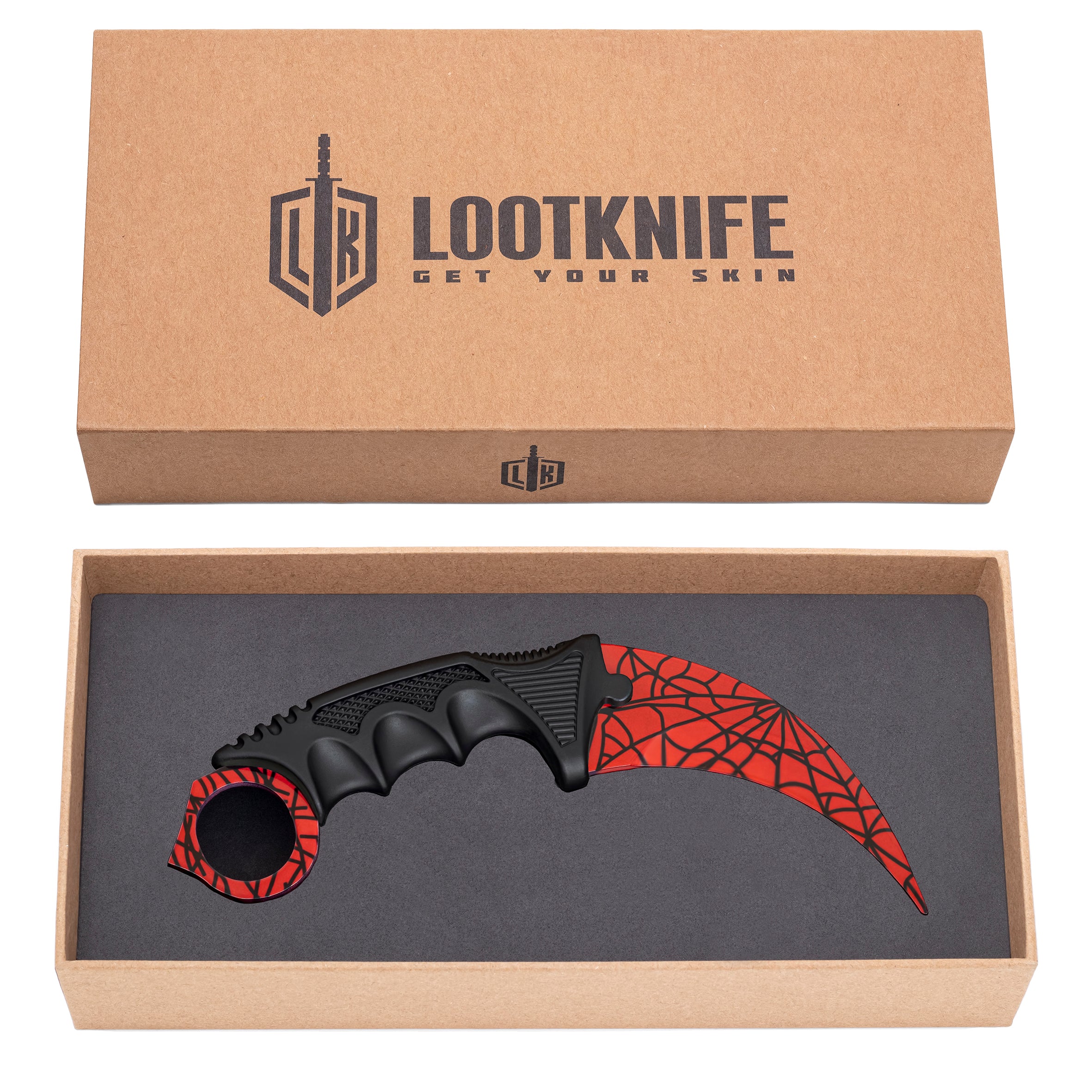 Karambit knife Crimson Web